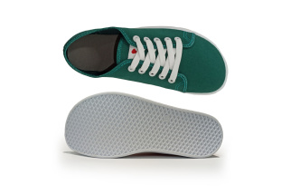 Plátené barefoot tenisky Anatomic ALL IN - mentolová/biela