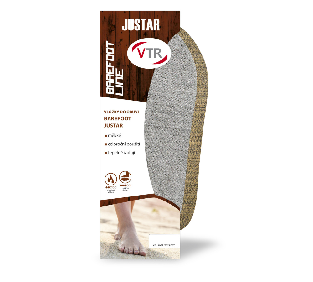Barefoot vložky Justar VTR - pre dospelých