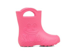 Camminare - detské gumáky žabka - tmavo ružové