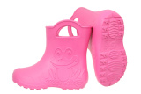 Camminare - detské gumáky žabka - tmavo ružové