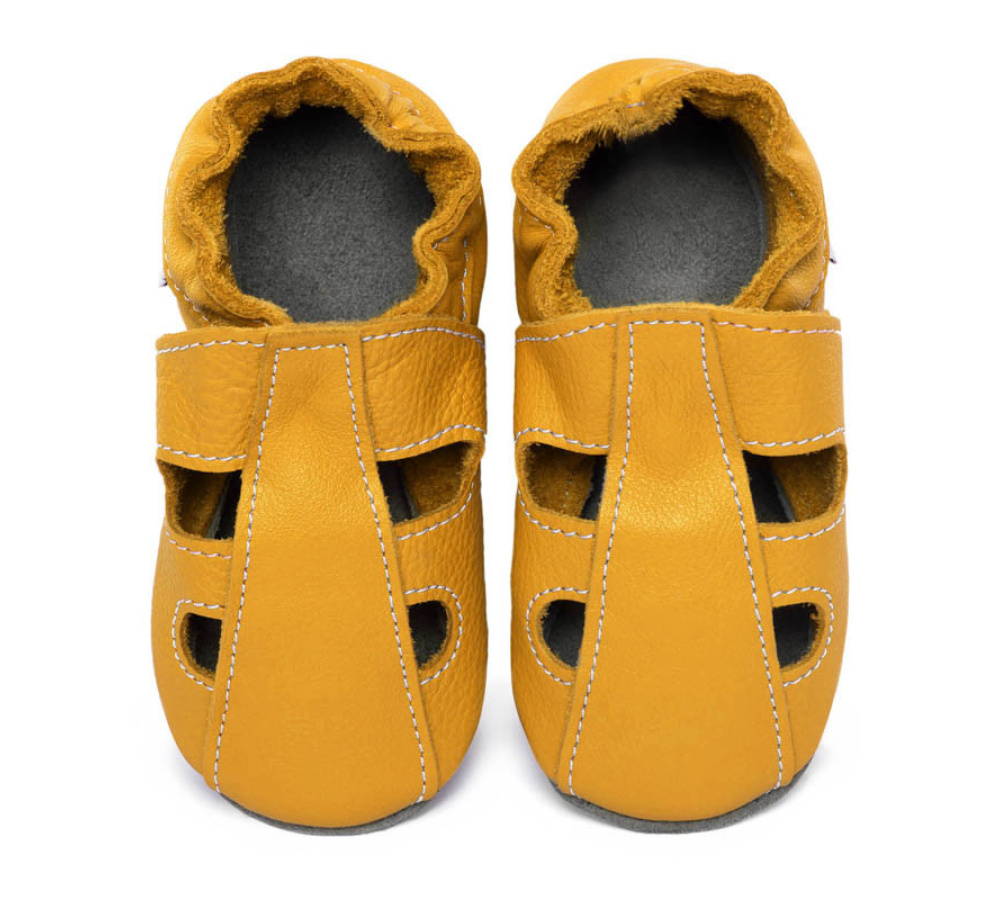 Kožené capačky Tomar - sandálky - jednofarebné - Girasolle S