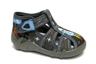 Papuče Renbut - sivé - vesmír