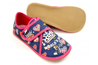 Papuče pre deti - EF - World`s best girl - zatvorené
