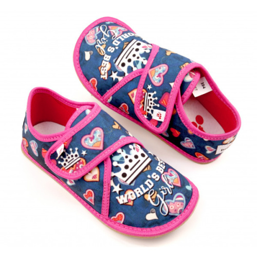 Papuče pre deti - EF - World`s best girl - zatvorené