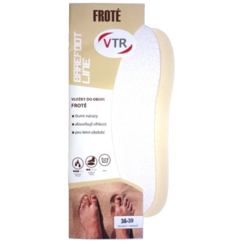 Barefoot strihacie vložky Froté VTR