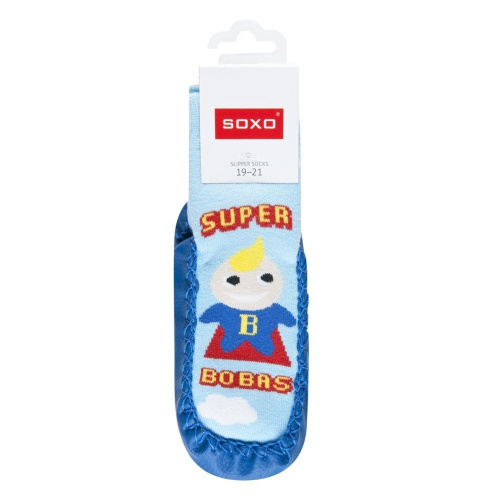 Ponožky s koženou podrážkou - Super Bobas