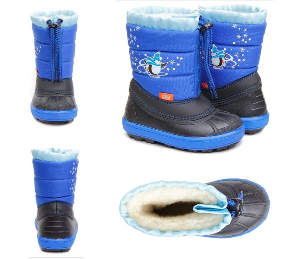 Demar Kenny - detské snehule - modré s tučniakom