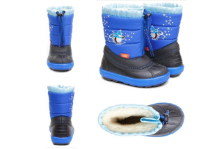 Demar Kenny - detské snehule - modré s tučniakom