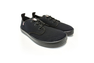 Plátené barefoot tenisky Anatomic ALL IN - čierna/čierna - trojdierkové