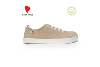 Plátené barefoot tenisky Anatomic ECO -béžová