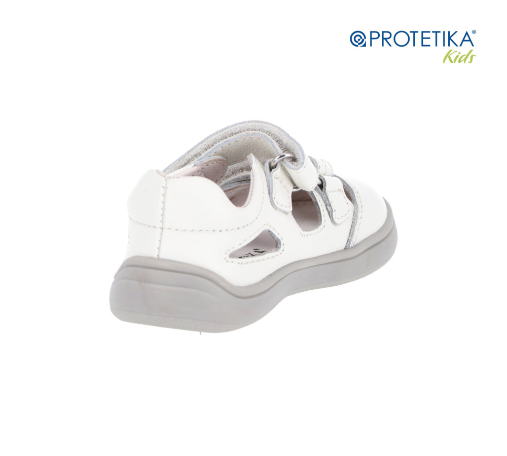 Protetika barefoot - sandále Tery White