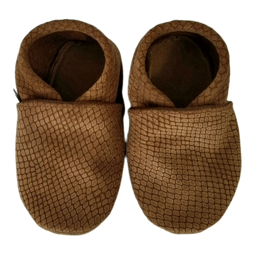 Kožené capačky Afelo - tmavohnedé