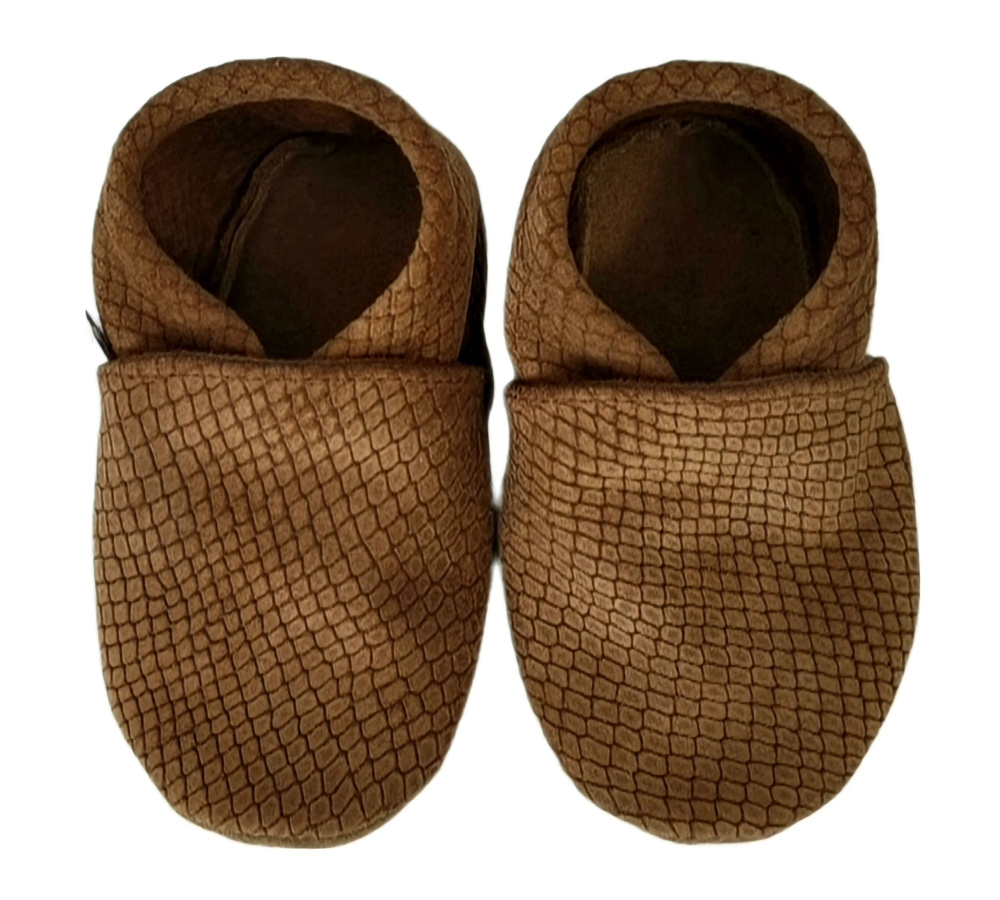 Kožené capačky Afelo - tmavohnedé