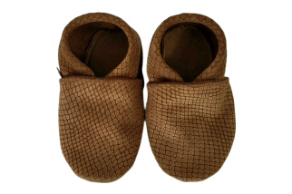 Kožené capačky Afelo - tmavohnedé