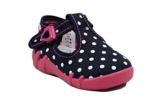 Papuče Renbut Bodky - granát bez aplikácie