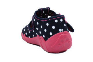 Papuče Renbut Bodky - granát bez aplikácie