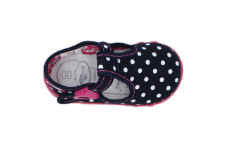 Papuče Renbut Bodky - granát bez aplikácie