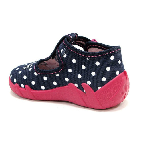 Papuče Renbut Bodky - granát bez aplikácie