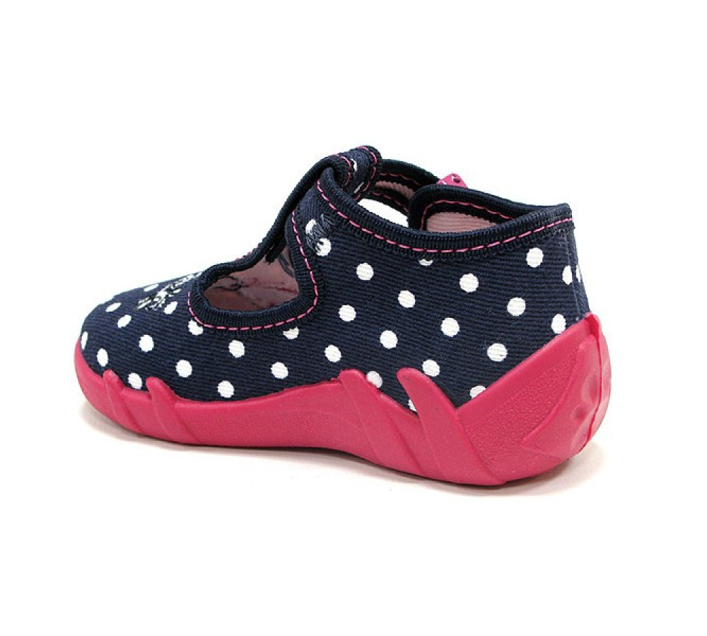 Papuče Renbut Bodky - granát bez aplikácie