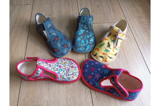 Beda - barefoot papučky NEW - stars