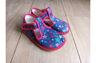 Beda - barefoot papučky NEW - stars