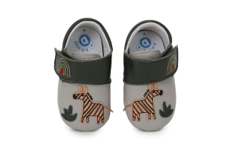 D.D.Step - kožené capačky - Zebra