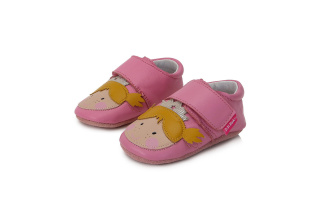 D.D.Step - kožené capačky - Dievčatko