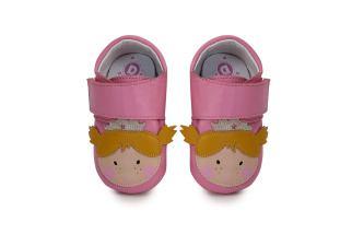 D.D.Step - kožené capačky - Dievčatko