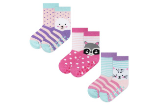 Dievčenské ponožky - set 3ks