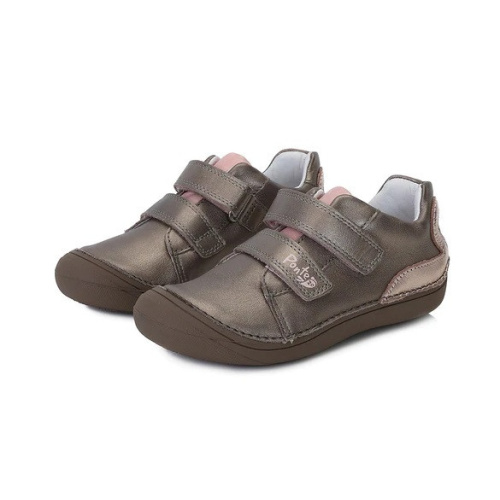 Ponte 20 - Celoročné supinované kožené topánky - Bronze