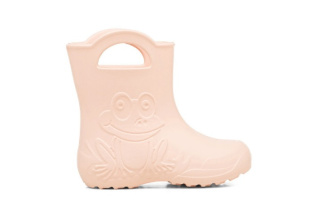 Camminare - detské gumáky žabka - svetlo ružové