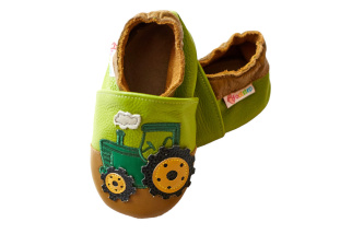 Footstep - kožené capačky traktor