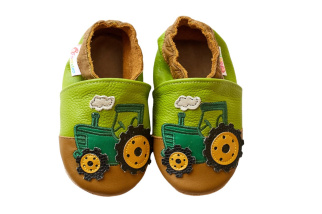 Footstep - kožené capačky traktor