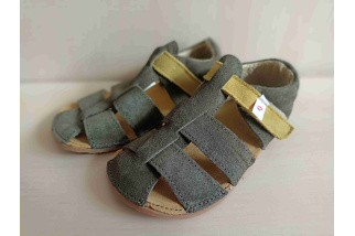 EF barefoot sandálky - zelené