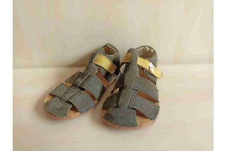 EF barefoot sandálky - zelené