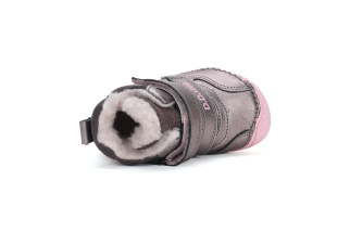 DDstep 073 Barefoot - zimné kožené topánky - bronze