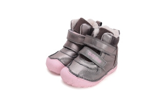 DDstep 073 Barefoot - zimné kožené topánky - bronze