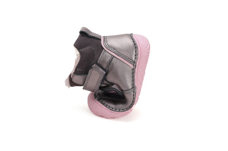 DDstep 073 Barefoot - zimné kožené topánky - bronze