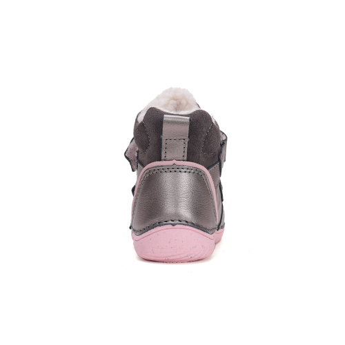 DDstep 073 Barefoot - zimné kožené topánky - bronze