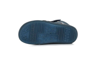 DDstep 063 Barefoot - zimné kožené topánky - royal blue