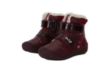 Ponte 20 - Zimné  supinované kožené topánky - Raspberry