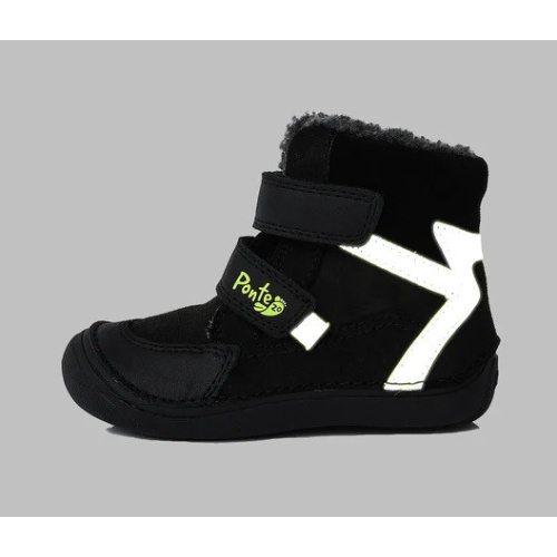 Ponte 20 - Zimné  supinované kožené topánky - Black