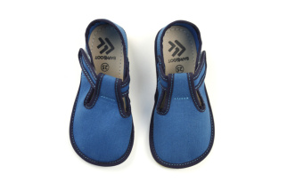 Barefoot papučky - EF - jednofarebné - Tyrkys