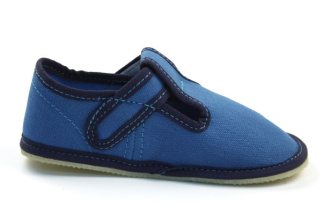 Barefoot papučky - EF - jednofarebné - Tyrkys