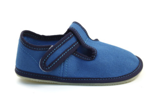 Barefoot papučky - EF - jednofarebné - Tyrkys