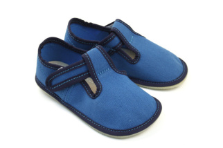 Barefoot papučky - EF - jednofarebné - Tyrkys