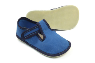 Barefoot papučky - EF - jednofarebné - Tyrkys