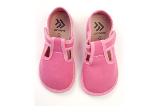 Barefoot papučky - EF - jednofarebné - Fuxia