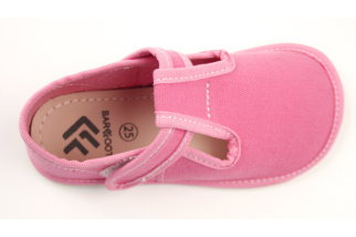 Barefoot papučky - EF - jednofarebné - Fuxia