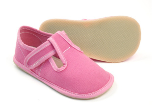 Barefoot papučky - EF - jednofarebné - Fuxia